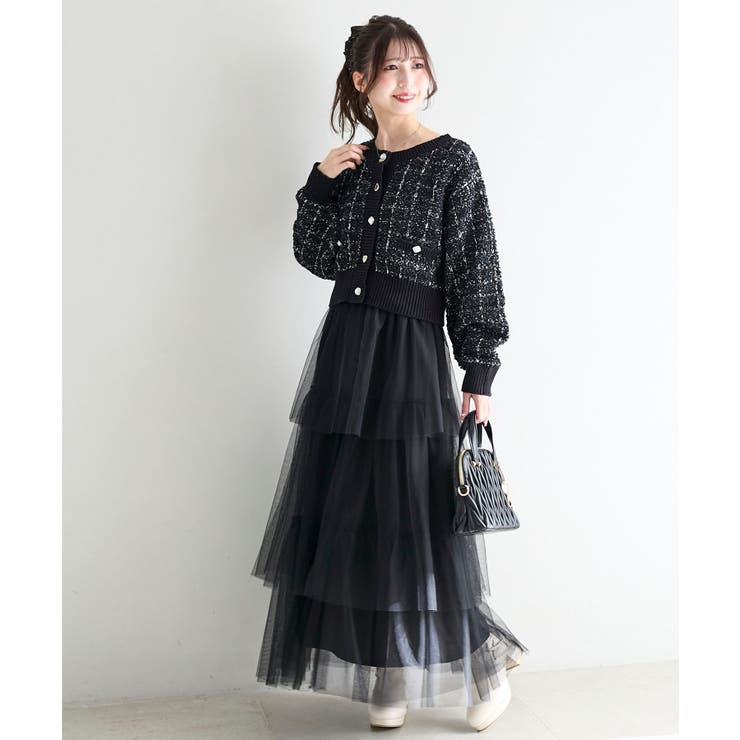 アソートボタンツイードニットカーデ | MAJESTIC LEGON  | 詳細画像21 