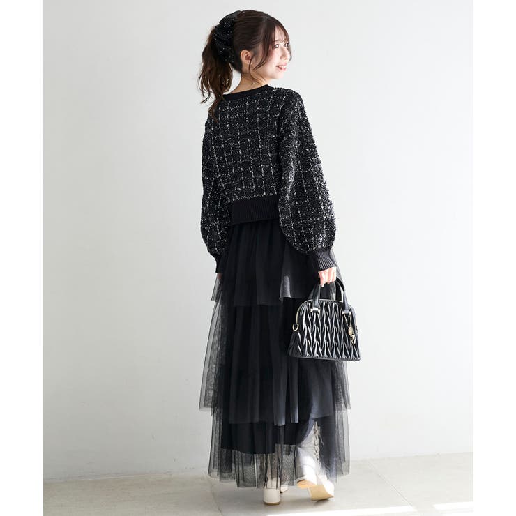 アソートボタンツイードニットカーデ | MAJESTIC LEGON  | 詳細画像22 