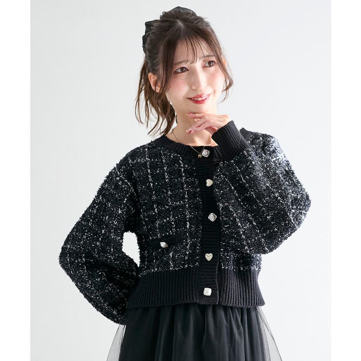 アソートボタンツイードニットカーデ | MAJESTIC LEGON  | 詳細画像23 