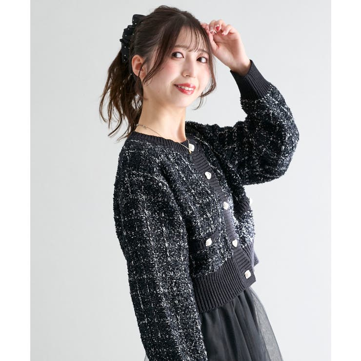 アソートボタンツイードニットカーデ | MAJESTIC LEGON  | 詳細画像24 