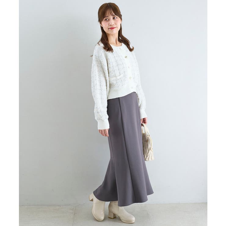 アソートボタンツイードニットカーデ | MAJESTIC LEGON  | 詳細画像3 