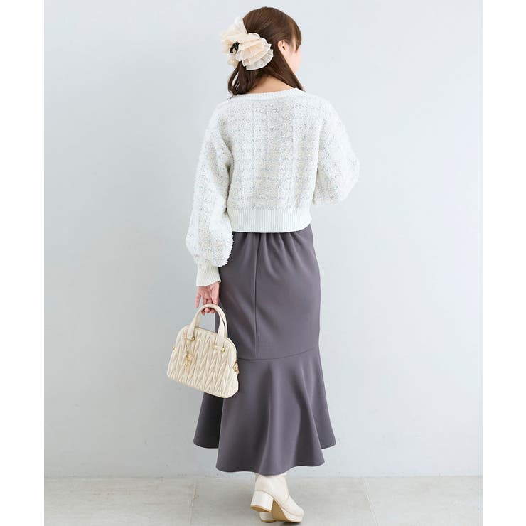 アソートボタンツイードニットカーデ | MAJESTIC LEGON  | 詳細画像4 