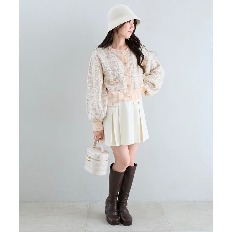 アソートボタンツイードニットカーデ | MAJESTIC LEGON  | 詳細画像8 