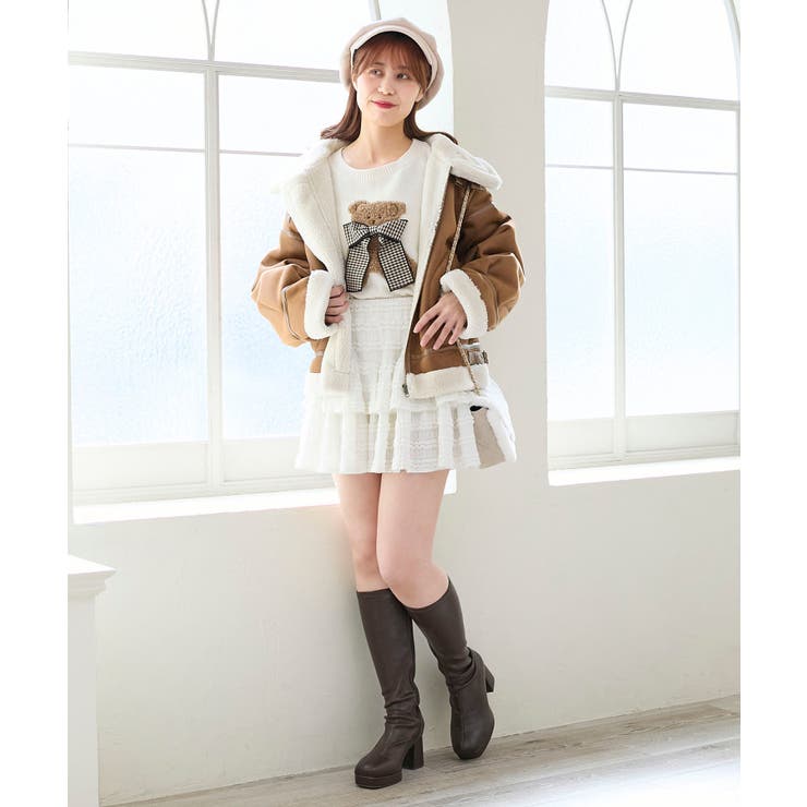 リボン付きくまちゃんニット | MAJESTIC LEGON  | 詳細画像10 