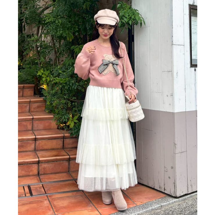 リボン付きくまちゃんニット | MAJESTIC LEGON  | 詳細画像18 