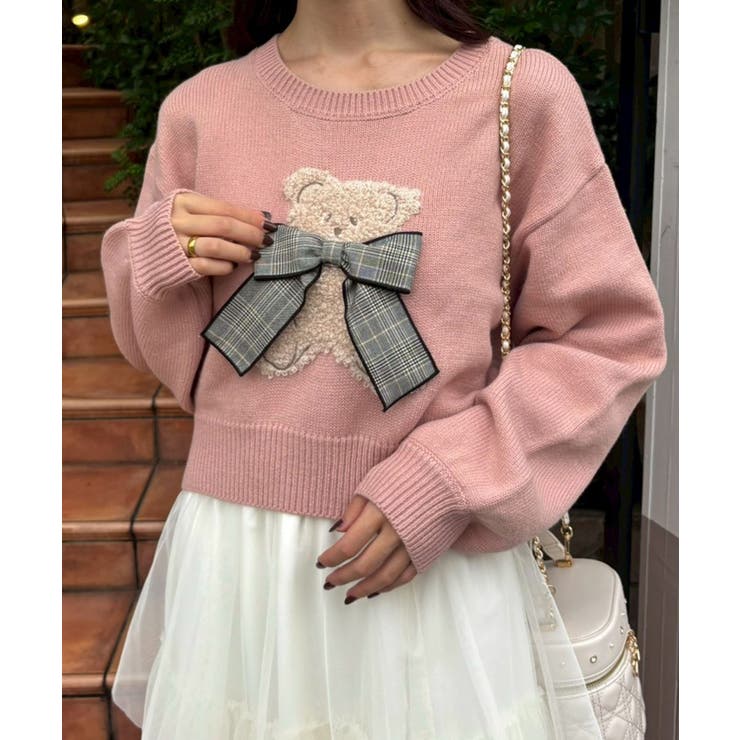 リボン付きくまちゃんニット | MAJESTIC LEGON  | 詳細画像23 