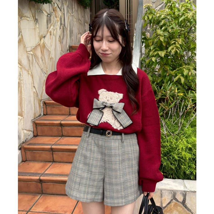 リボン付きくまちゃんニット | MAJESTIC LEGON  | 詳細画像28 