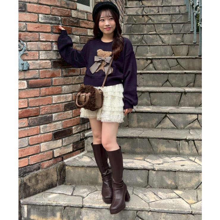 リボン付きくまちゃんニット | MAJESTIC LEGON  | 詳細画像31 