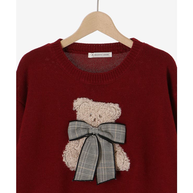 リボン付きくまちゃんニット | MAJESTIC LEGON  | 詳細画像43 