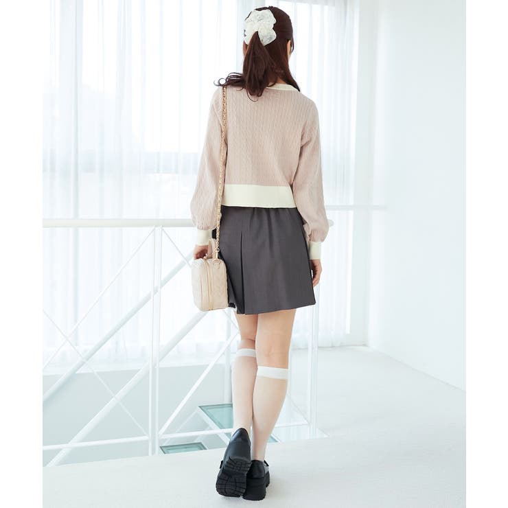 バイカラーケーブルニットカーデ | MAJESTIC LEGON  | 詳細画像28 