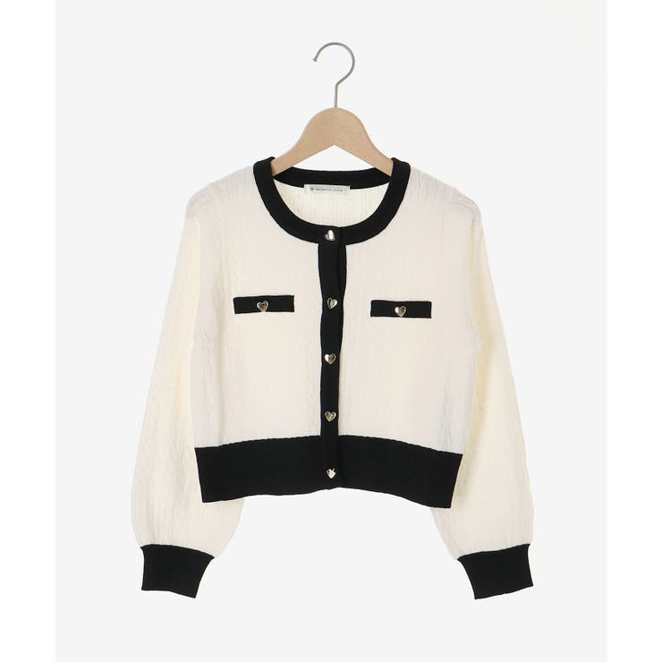 バイカラーケーブルニットカーデ | MAJESTIC LEGON  | 詳細画像32 