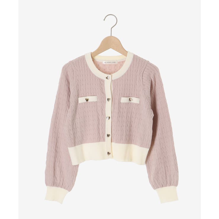 バイカラーケーブルニットカーデ | MAJESTIC LEGON  | 詳細画像33 