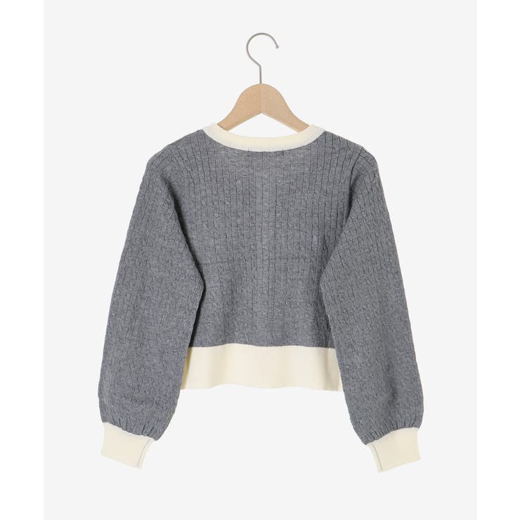 バイカラーケーブルニットカーデ | MAJESTIC LEGON  | 詳細画像36 