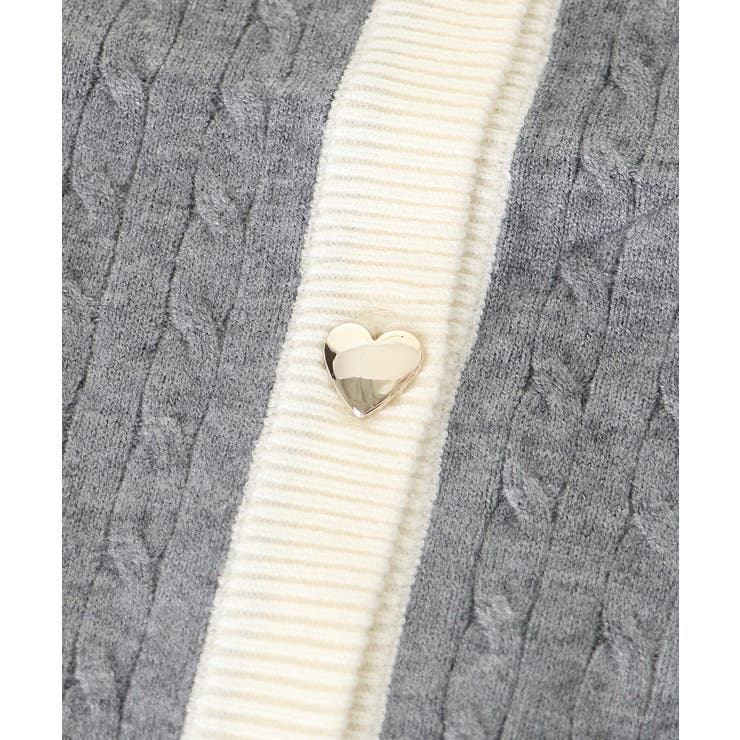 バイカラーケーブルニットカーデ | MAJESTIC LEGON  | 詳細画像39 