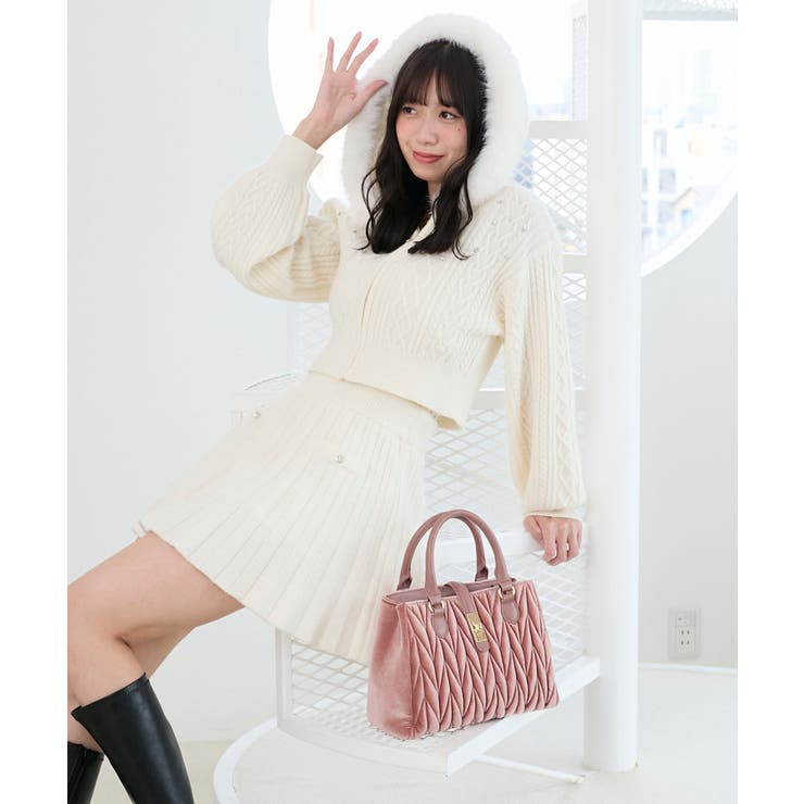 キラキラフード付きニットパーカー | MAJESTIC LEGON  | 詳細画像11 