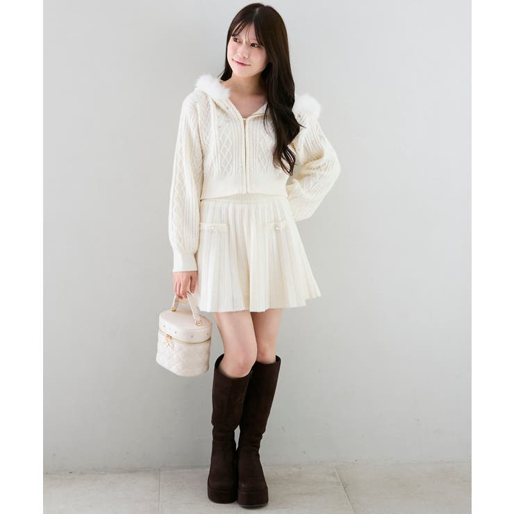 キラキラフード付きニットパーカー | MAJESTIC LEGON  | 詳細画像18 