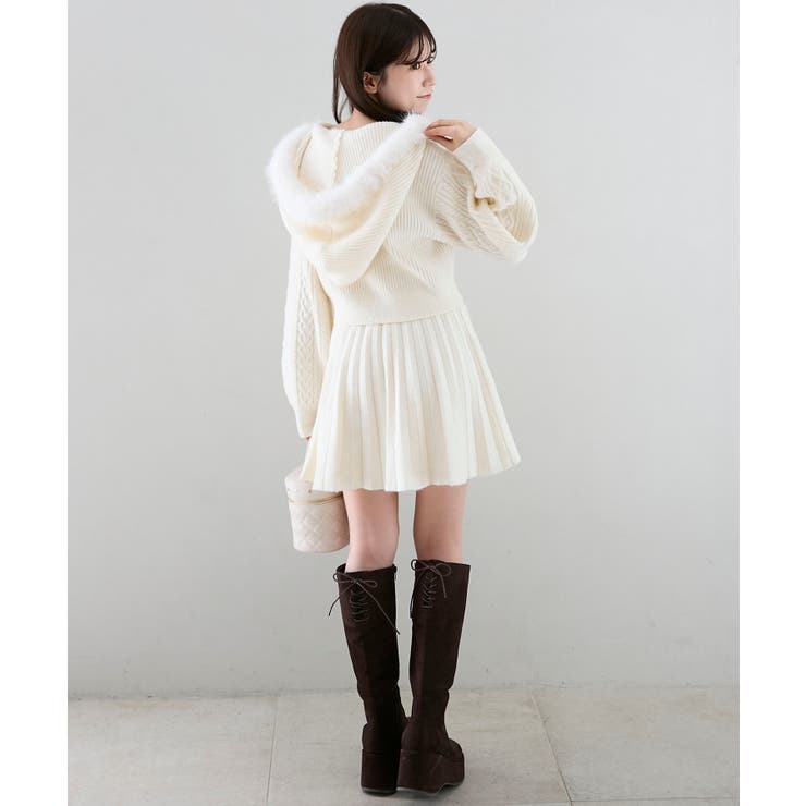 キラキラフード付きニットパーカー | MAJESTIC LEGON  | 詳細画像20 