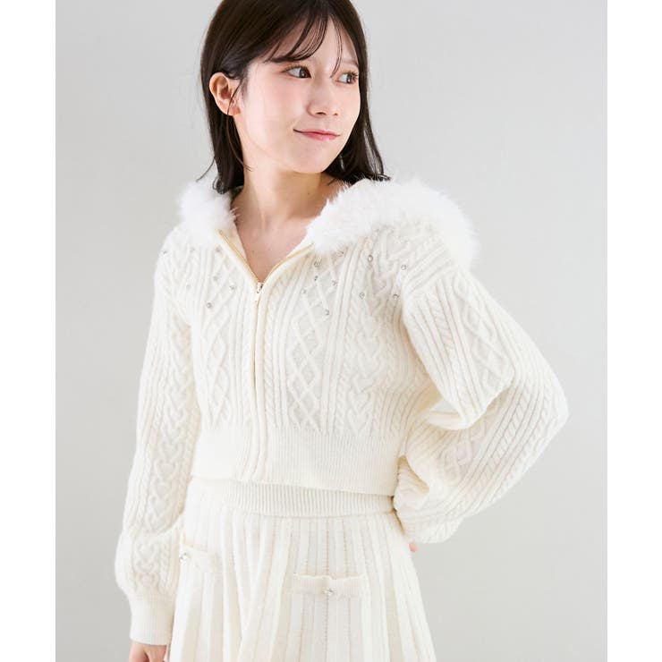 キラキラフード付きニットパーカー | MAJESTIC LEGON  | 詳細画像22 