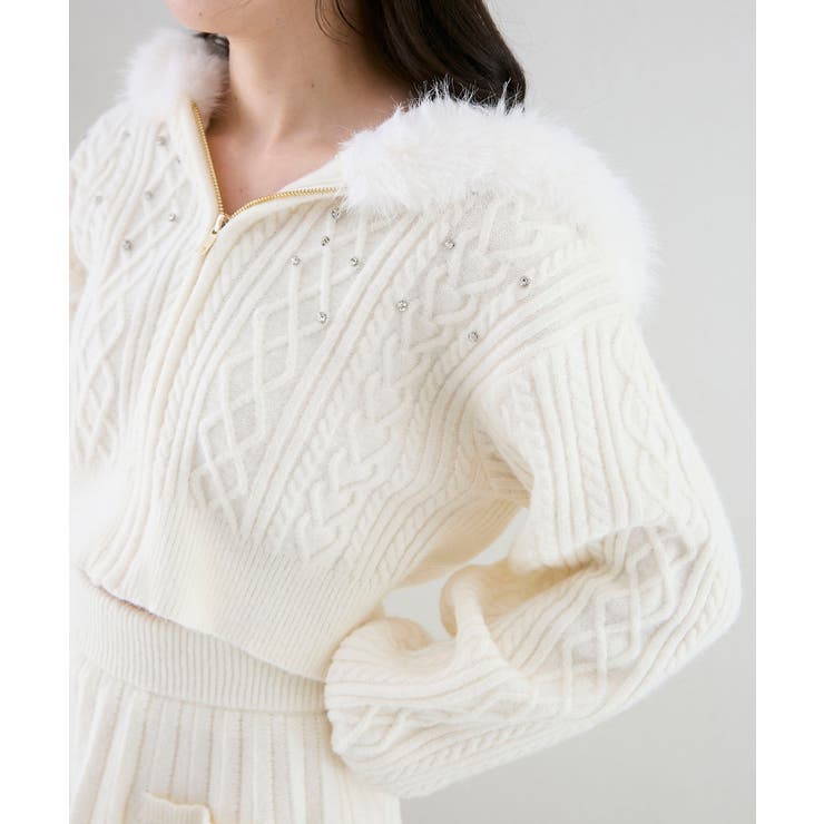 キラキラフード付きニットパーカー | MAJESTIC LEGON  | 詳細画像24 