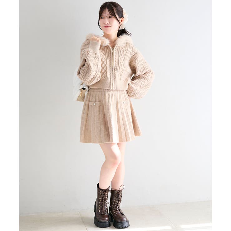 キラキラフード付きニットパーカー | MAJESTIC LEGON  | 詳細画像29 