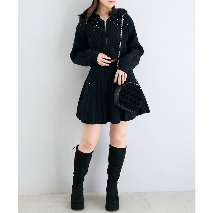 キラキラフード付きニットパーカー | MAJESTIC LEGON  | 詳細画像36 