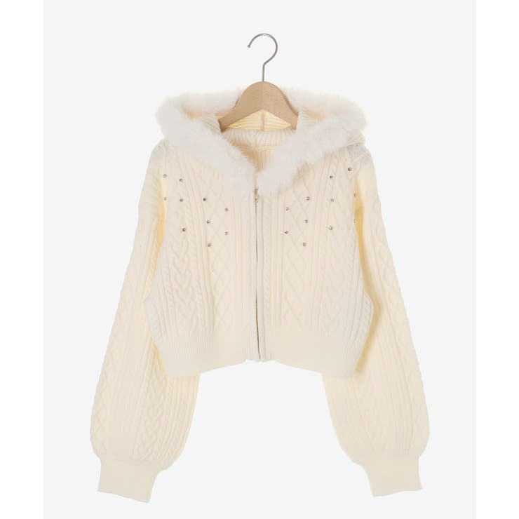 キラキラフード付きニットパーカー | MAJESTIC LEGON  | 詳細画像45 