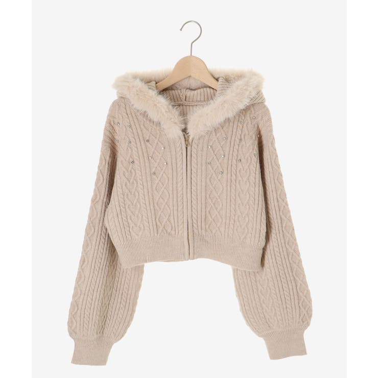 キラキラフード付きニットパーカー | MAJESTIC LEGON  | 詳細画像46 