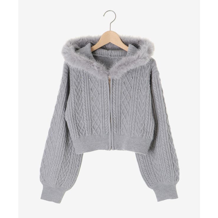 キラキラフード付きニットパーカー | MAJESTIC LEGON  | 詳細画像47 