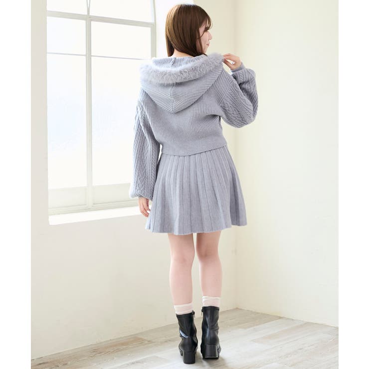 キラキラフード付きニットパーカー | MAJESTIC LEGON  | 詳細画像5 