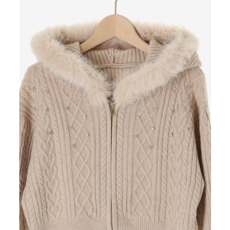 キラキラフード付きニットパーカー | MAJESTIC LEGON  | 詳細画像50 