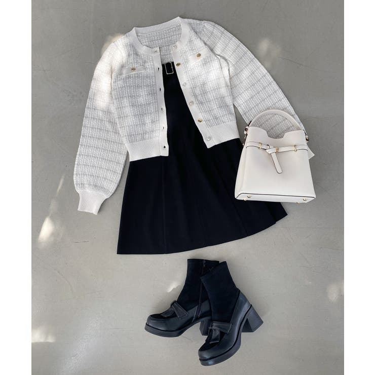 キラキラボタンツイードライクカーデ | MAJESTIC LEGON  | 詳細画像19 