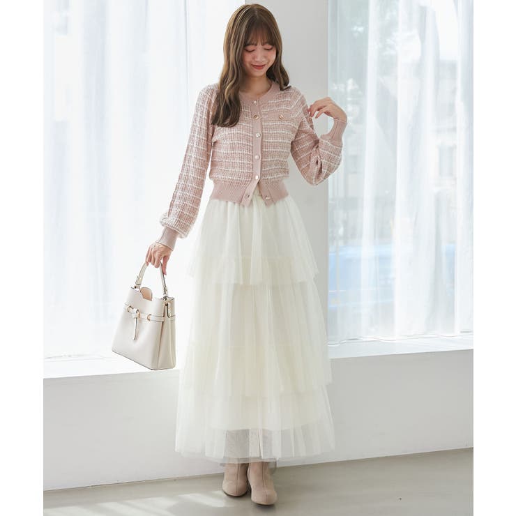 キラキラボタンツイードライクカーデ | MAJESTIC LEGON  | 詳細画像20 