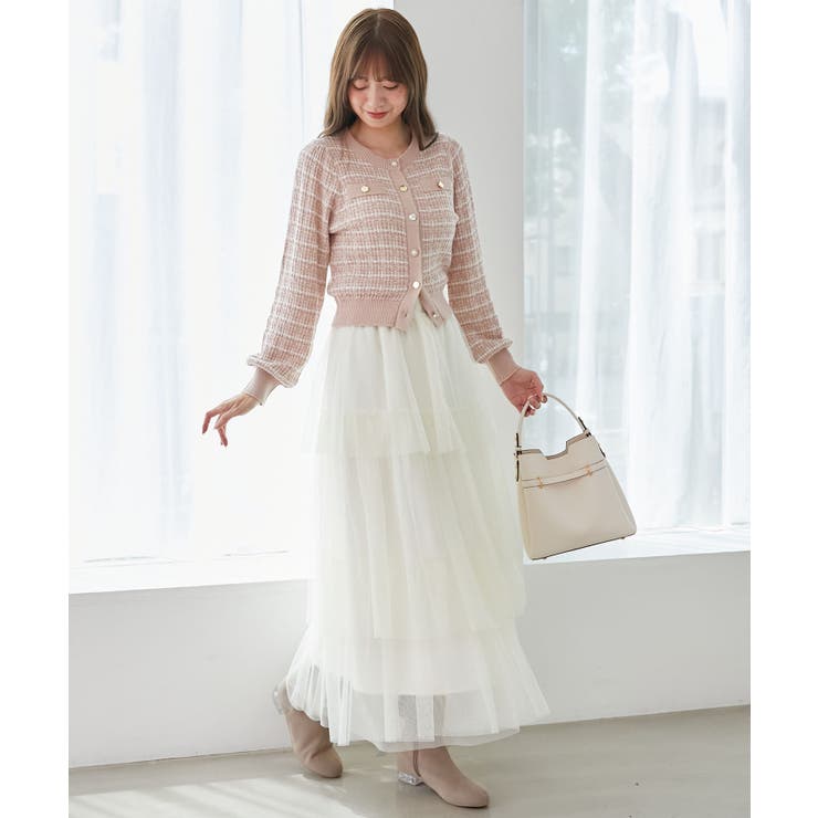 キラキラボタンツイードライクカーデ | MAJESTIC LEGON  | 詳細画像21 