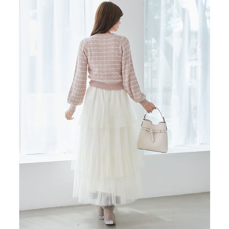 キラキラボタンツイードライクカーデ | MAJESTIC LEGON  | 詳細画像22 