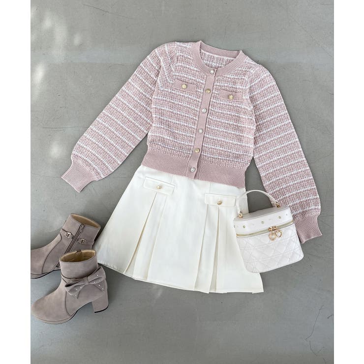 キラキラボタンツイードライクカーデ | MAJESTIC LEGON  | 詳細画像27 