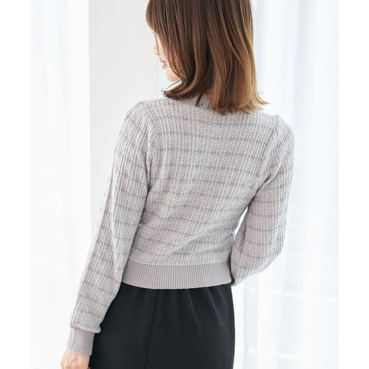 キラキラボタンツイードライクカーデ | MAJESTIC LEGON  | 詳細画像33 