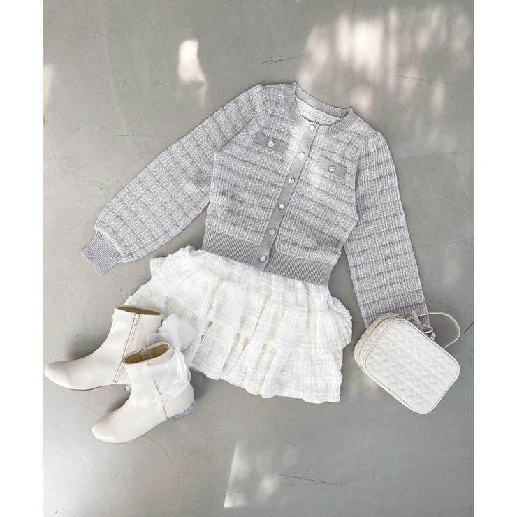 キラキラボタンツイードライクカーデ | MAJESTIC LEGON  | 詳細画像35 