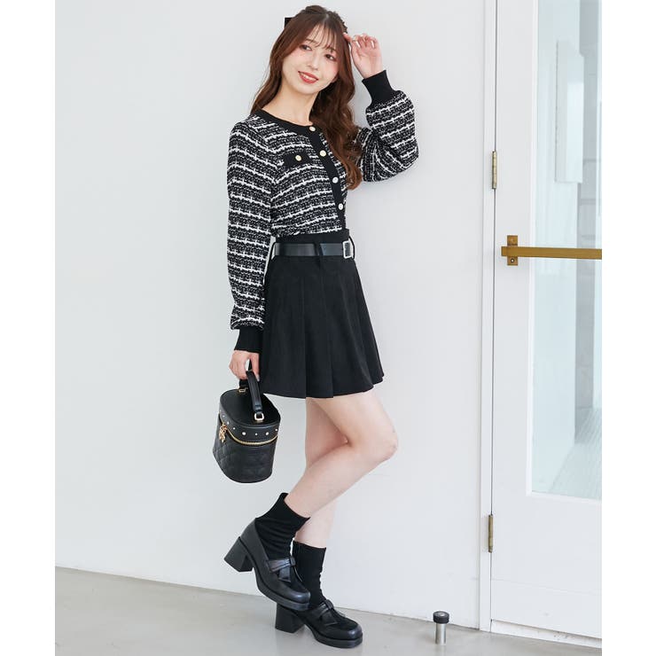 キラキラボタンツイードライクカーデ | MAJESTIC LEGON  | 詳細画像5 