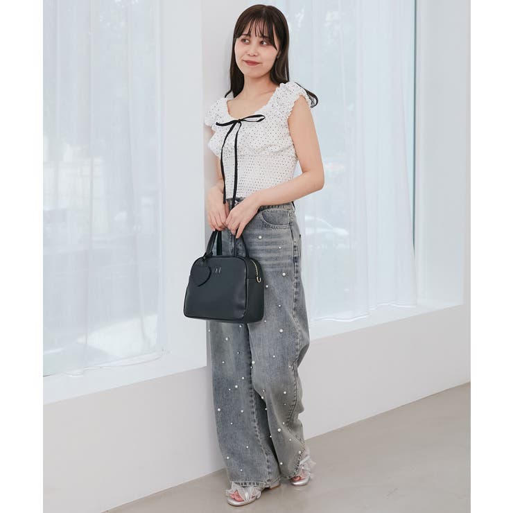 バイカラープチフリルブラウス | MAJESTIC LEGON  | 詳細画像4 