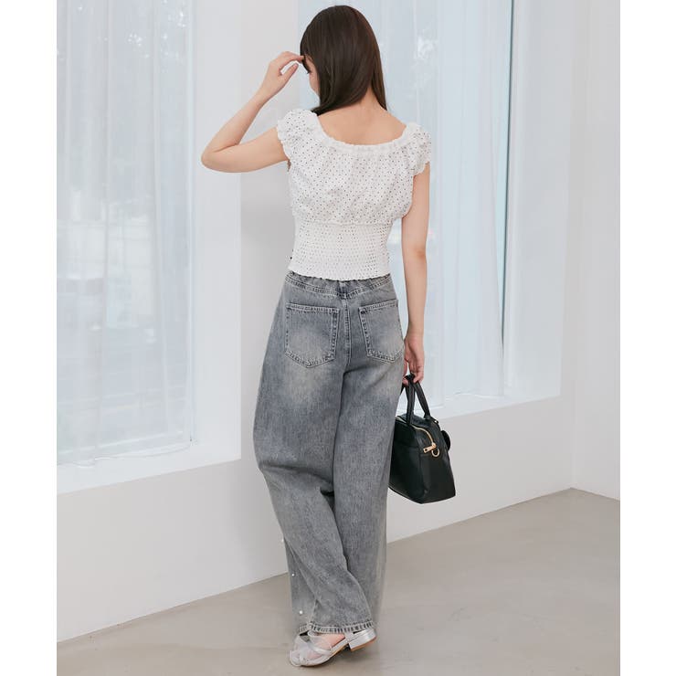 バイカラープチフリルブラウス | MAJESTIC LEGON  | 詳細画像5 