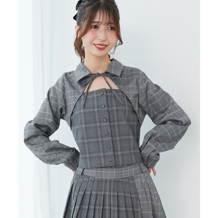 スイッチングパターンブラウス | MAJESTIC LEGON  | 詳細画像12 