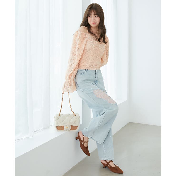 2wayフラワーレースブラウス | MAJESTIC LEGON  | 詳細画像10 