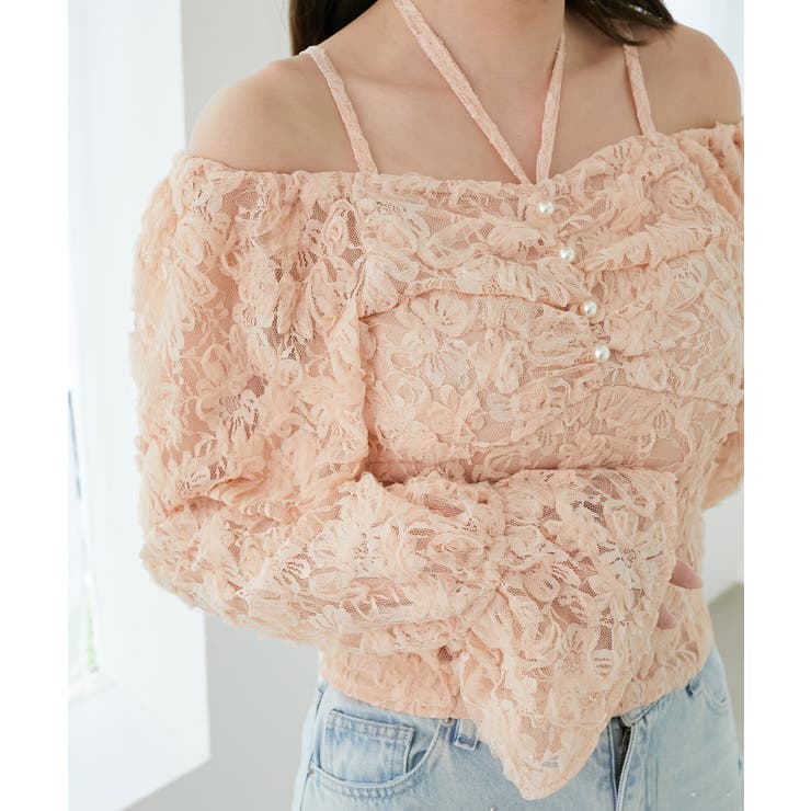 2wayフラワーレースブラウス | MAJESTIC LEGON  | 詳細画像15 