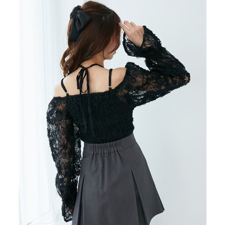 2wayフラワーレースブラウス | MAJESTIC LEGON  | 詳細画像21 