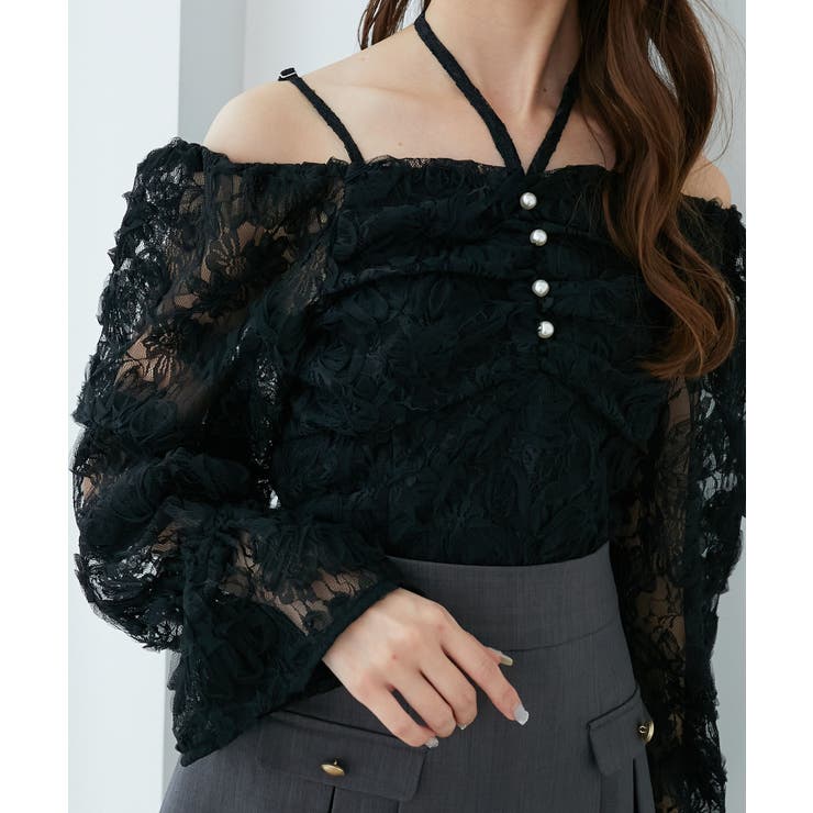 2wayフラワーレースブラウス | MAJESTIC LEGON  | 詳細画像22 