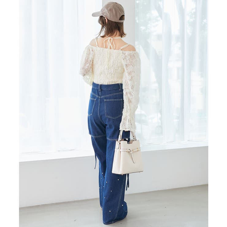 2wayフラワーレースブラウス | MAJESTIC LEGON  | 詳細画像4 