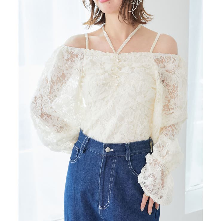 2wayフラワーレースブラウス | MAJESTIC LEGON  | 詳細画像5 