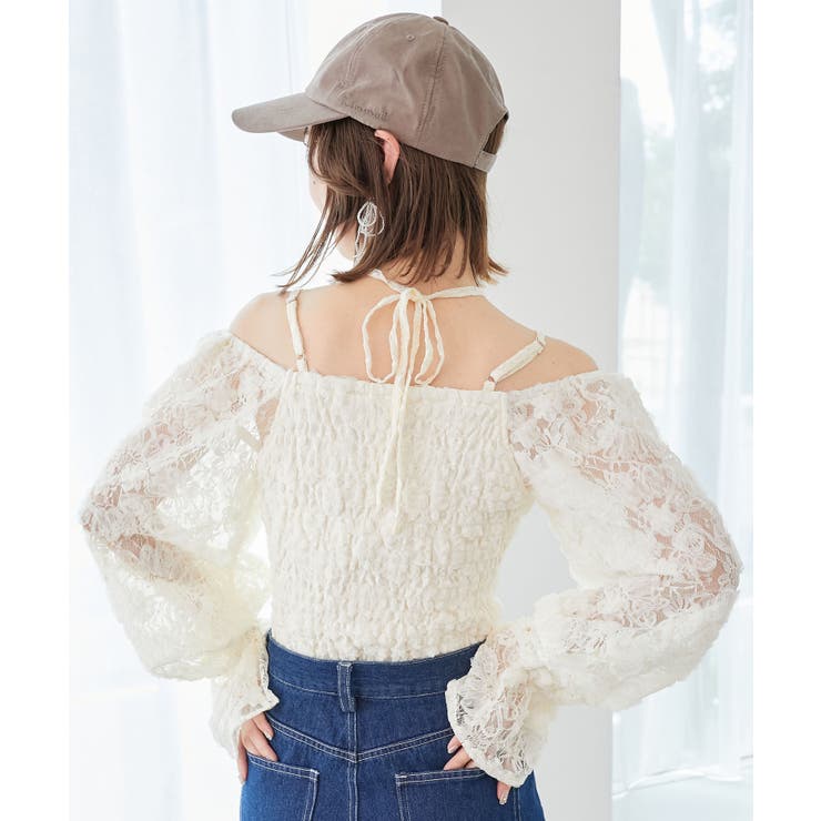 2wayフラワーレースブラウス | MAJESTIC LEGON  | 詳細画像7 