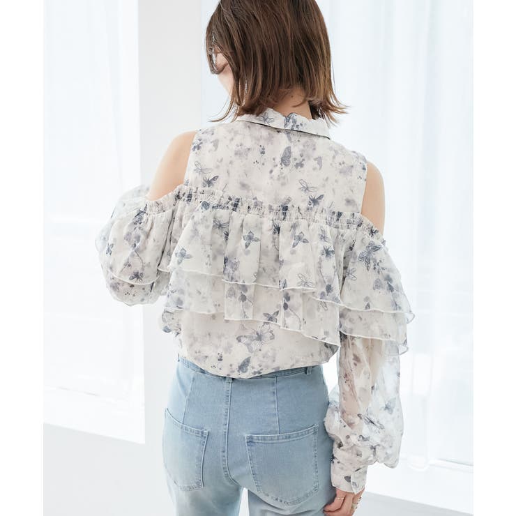 バイカラーボウタイフリルブラウス | MAJESTIC LEGON  | 詳細画像15 