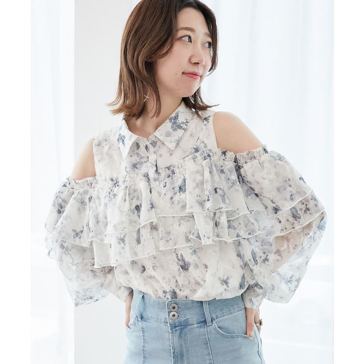 バイカラーボウタイフリルブラウス | MAJESTIC LEGON  | 詳細画像17 